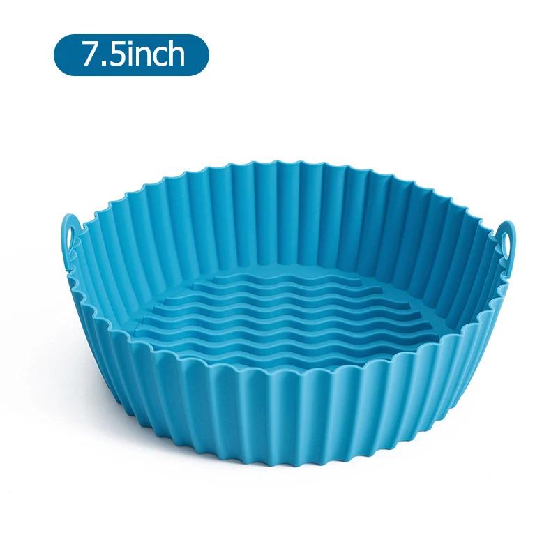 

Round Reusable Air Fryer Liner Air Fryers Oven Baking Tray Fried Chicken Basket Mat Easy Cleaning Kitchen Accessories