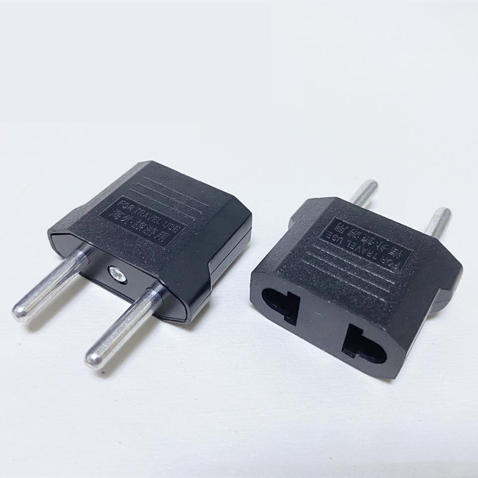 2-Hole Travel Adapter: US/UK to EU/AU Plug Converter