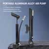 Portable Aluminum Air Pump for Bike Car Ball 120PSI High Pressure with Pressure Meter for Bike Electric Bike Basketball