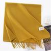 New Solid Color Maillard Imitation Cashmere Scarf for Women Autumn and Winter High End Warm Shawl Simple Scarf