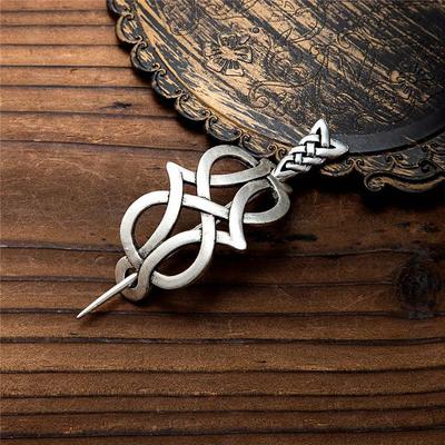 1 Stück Keltische Haarspange Retro Minimalistisch Wikinger Stil Täglicher Feiertags-Look Nordische Rune für Hexen Frauen Schiebe-Haarschmuck Haarnadel