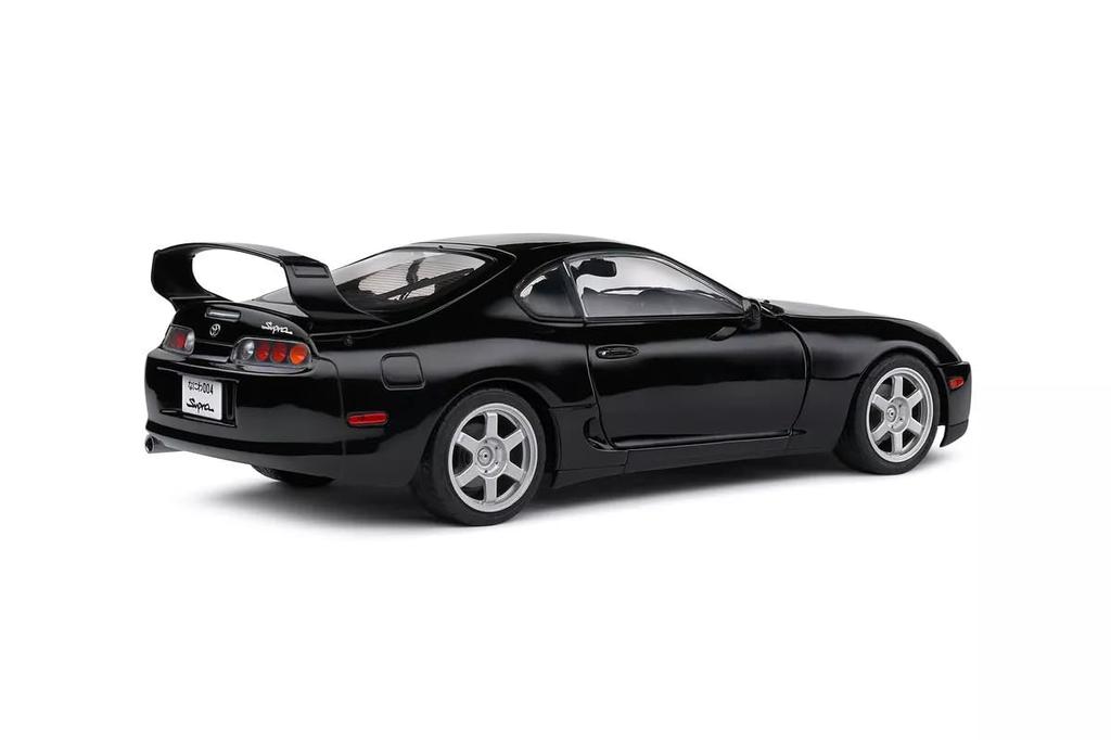 Solido Scale Toyota Supra A80 1993 Black Diecast Model S1807606 1/18 Car, [Used]