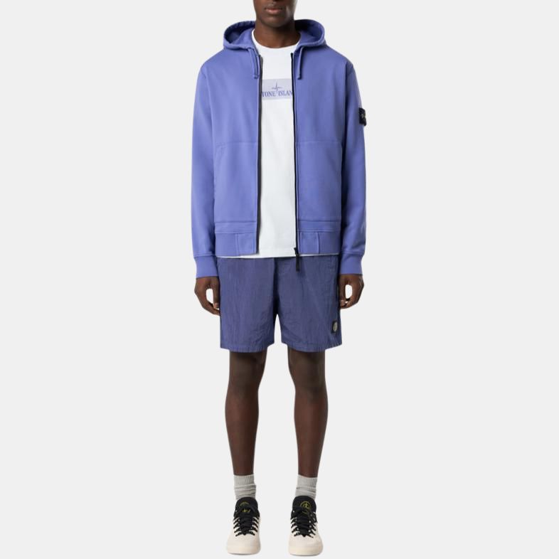 Stone Island Solid Color Hooded Long Sleeve Sweatshirt Men sweatshirts Purple K1S1561000-42S0051-V0047