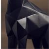 Keramik Giraffe Dekorationsfigur Tierfiguren Skulptur Geschenk Schmuckstück, Weiß / Schwarz