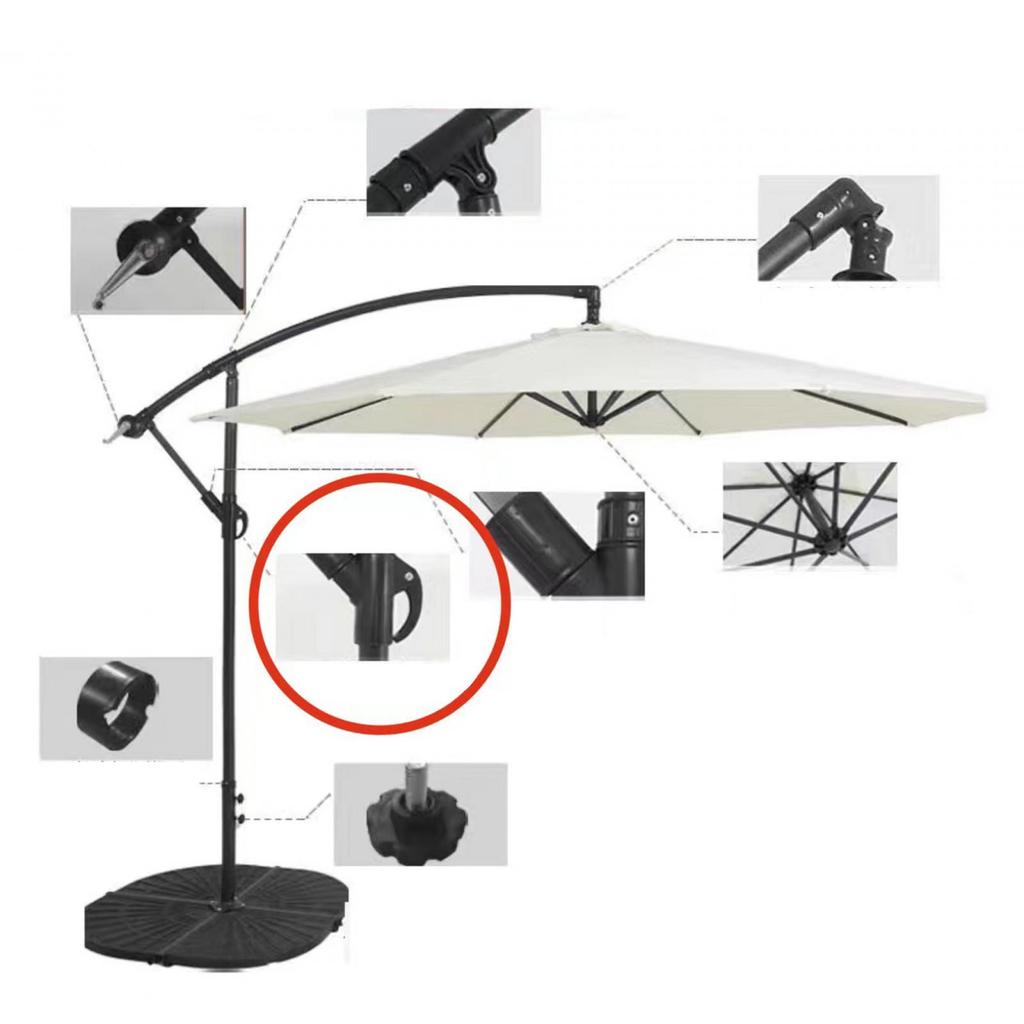 Terrassen Sonnenschirm Zubehör Sonnenschirm Ersatzteile Schwerlast Halter Teile Sonnenschirm , Festes Sleeve