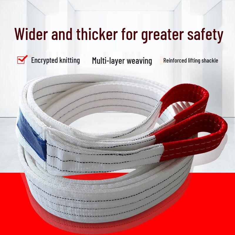 5tunový průmyslový plochý popruhový zvedací závěs - Bílý