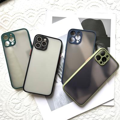 For iPhone 13 Pro Max Shockproof Bumper Clear Phone Case For iPhone 12 11 Pro Max XR X XS 7 8 Plus Soft Silicon Matte Hard Cover