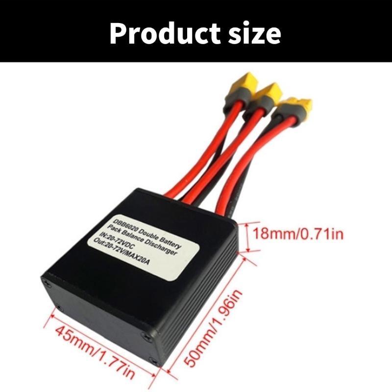 Double Battery Parallel Module 20V 72V 20A For Electric Bikes And DIY Projects With Charging Port