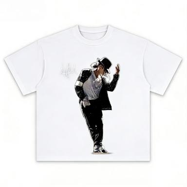 Michael Jackson Portrait Pattern Printed Tshirt  Suitable for Both Unisex and Women for Casual Street Wear