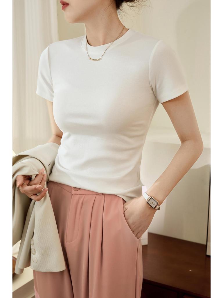 2026 Premium Women's Slim-Fit Short-Sleeve Cotton T-Shirt