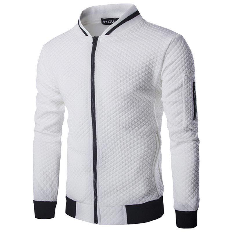 Men's Slim-Fit Zipper Baseball Jacket: 2023 Spring/Autumn Fashion Hoodie