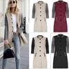 Womens Casual Long Sleeve Cardigan Jacket Lady Coat Jumper Slim Coat