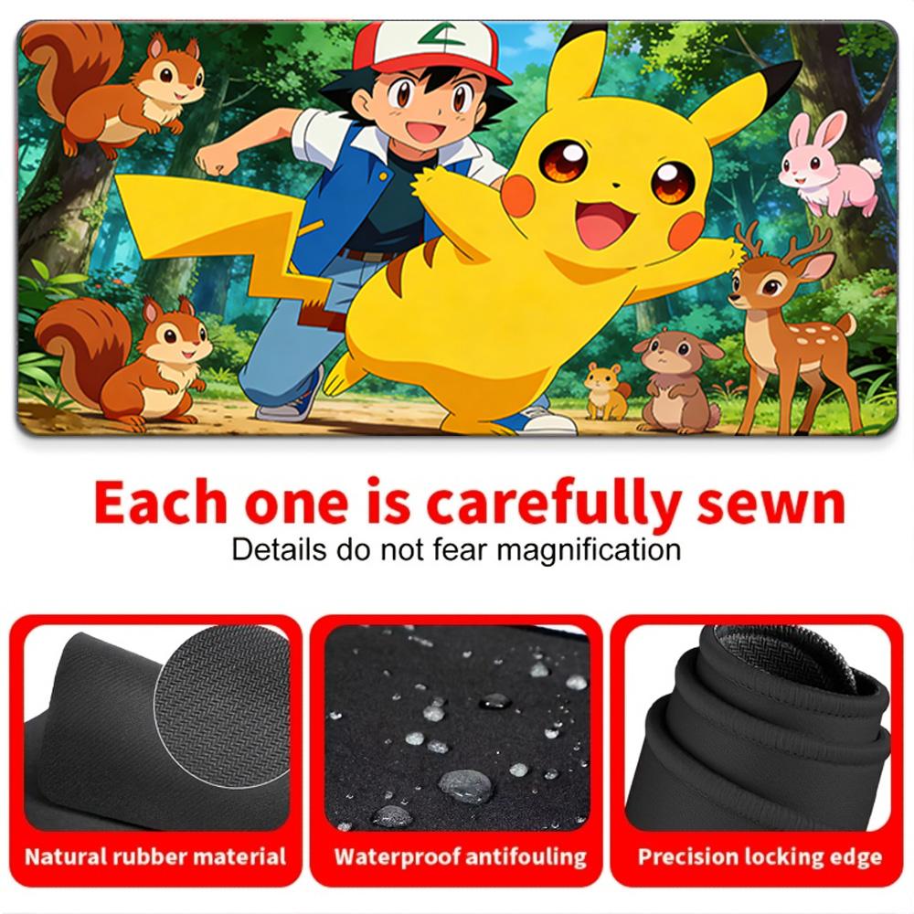Pokemon Cherry Blossom Gathering Gaming Desk Mat NonSlip Washable Mouse Pad 30x80x0.2cm