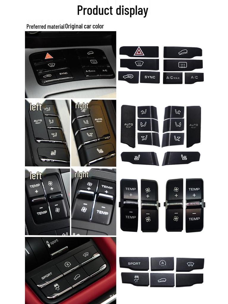 Porsche Cayenne Macan Panamera Airflow & Seat Ventilation Switch Button