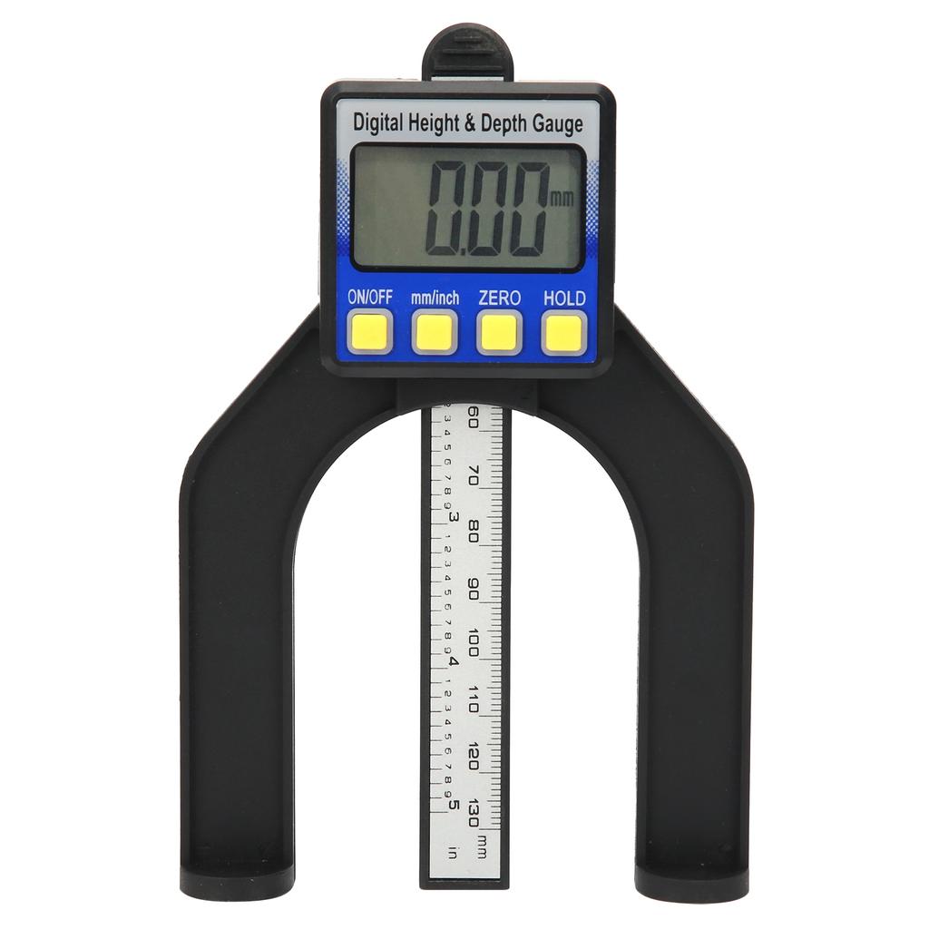 Electronic Height Depth Gauge Digital Display Woodworking Ruler Measure Tool 0‑80mm