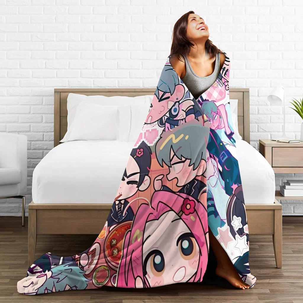 Alien Stage Anime Blanket Flannel Decoration Breathable Lightweight Throw Blankets for Sofa Car Rug Piece
