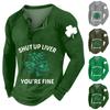Men's Outdoor Vintage Button Long Sleeve Fashion Sports T-shirt