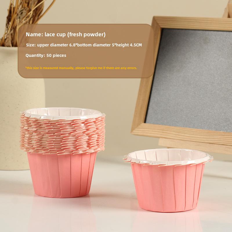 Mehrfarbige Flammen Hochtemperatur Ölfest Tulpenförmige Cupcake-Förmchen