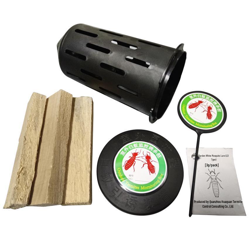 Smart Cat Termite Bait: Underground Wood Block Lure & Monitor Stake