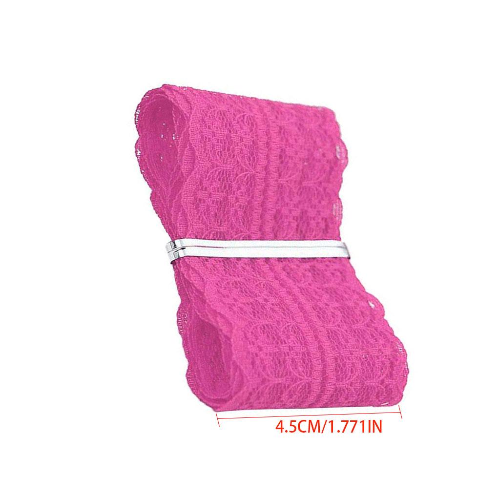 Embroidered Net Lace Trim Ribbon 6 Yard 4.5 Cm Multicolour Choice DIY Accessory