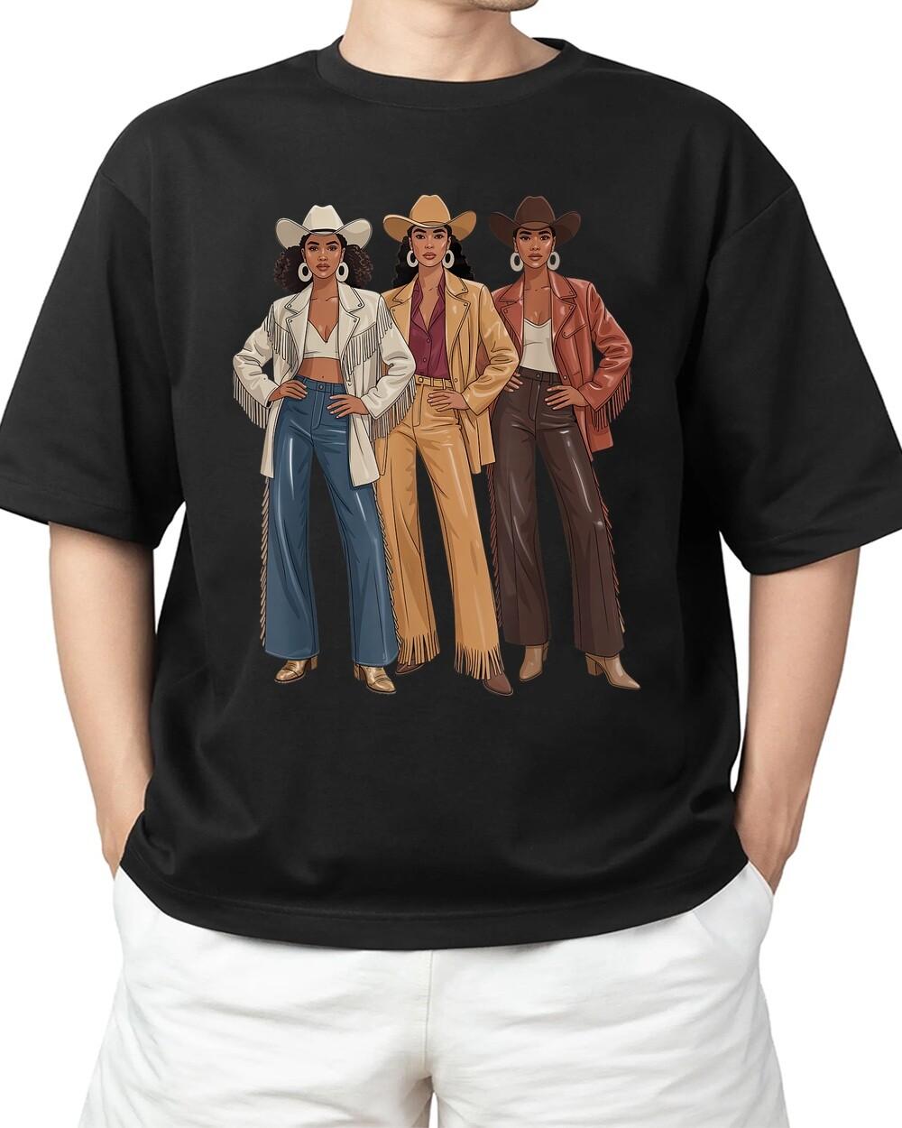 Black Rodeo Western Melanin History Juneteenth Black Cowgirl Adult S-4XL T-Shirt S