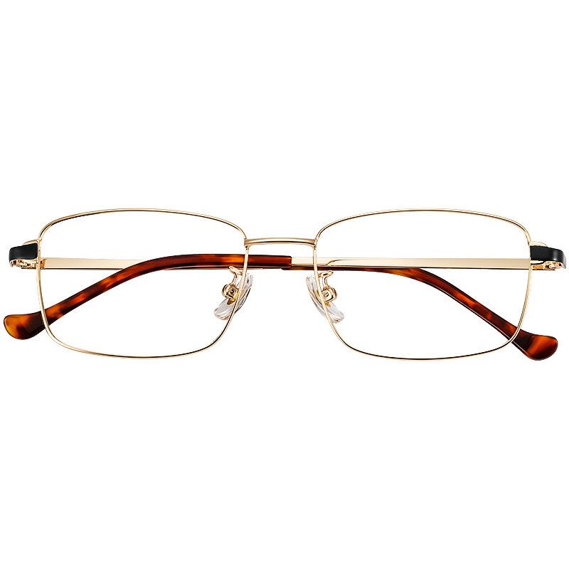 Men Titanium Alloy Glasses Frame Fashion Male Square Ultralight Eye Myopia Prescription Anti-Blue Light Photochromic Eyeglasses