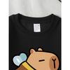 Kids Sweatshirt,Crew Neck Fashion Top, Fun"Cute Bee Pig Character " Patterned Sweatshirt, for Everyday Casual Wear, for All Kinds of Daily Outfits