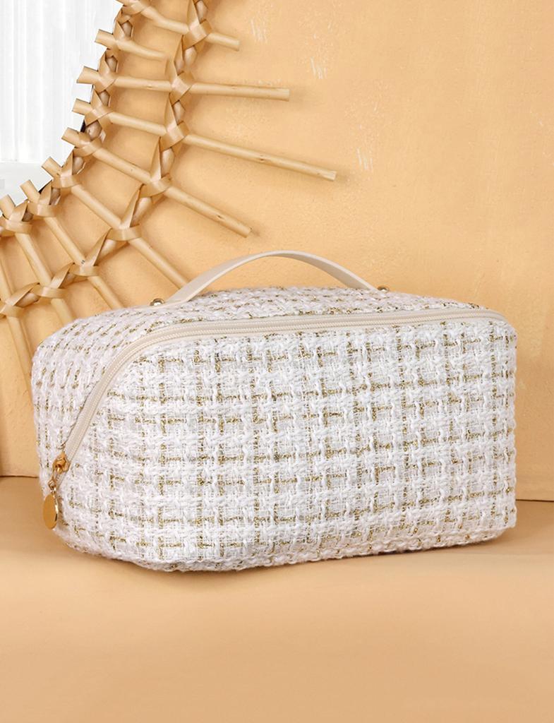 Trousse cosmetica Thousand Bird Grid per donna Grande capacità Portatile Borsa portaoggetti da viaggio 1 pz