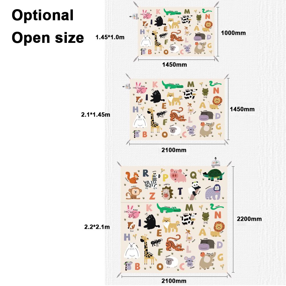 Outdoor Portable Waterproof Camping Floor Mat Foldable Picnic Mat Wear-resistant Ground Mat