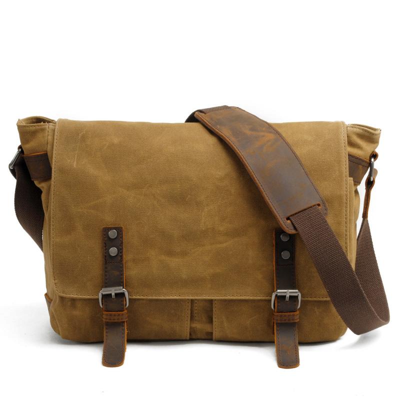Vintage Men's Shoulder Bag Casual Canvas Men's Bag, Crossbody Bag, Vintage Canvas Bag, Laptop Bag, Outdoor