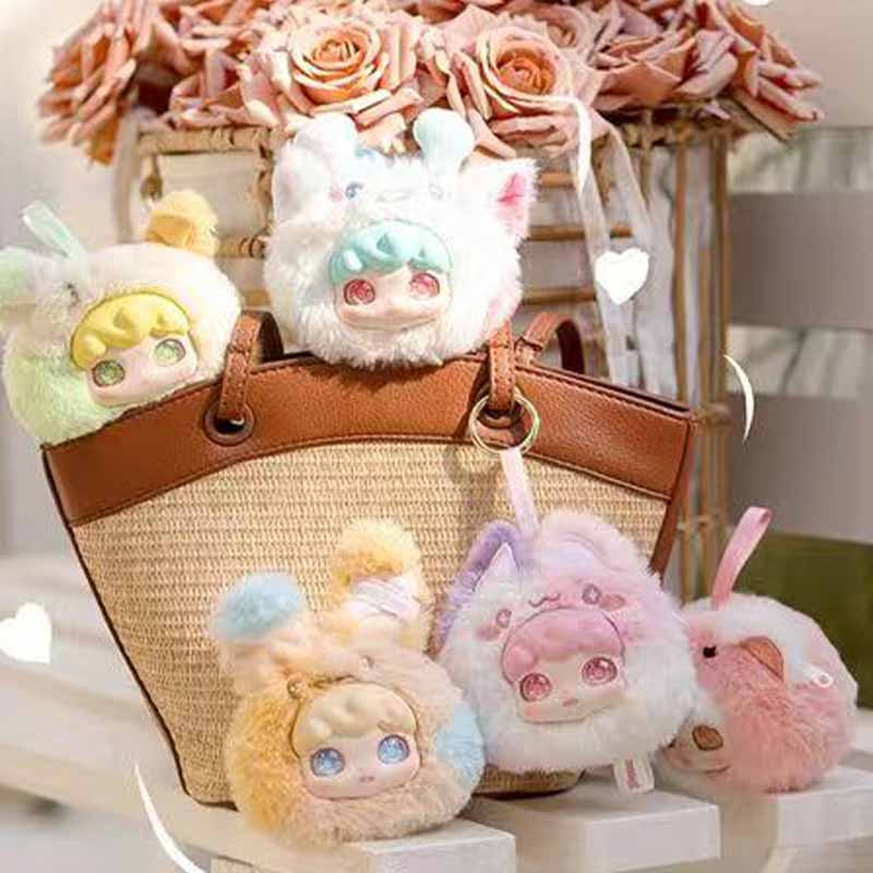 Domi Splice World Vinyl Plush Cartoon Cute Backpack Pendant Doll Mixed Color Keychain Toy Gift Surprise Box