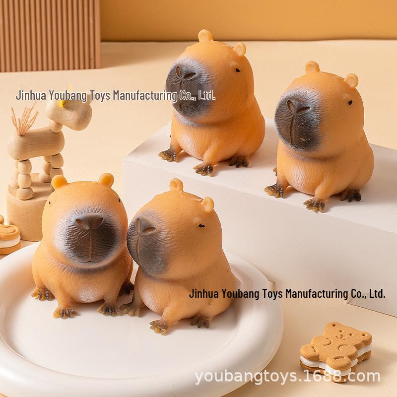 Capybara-kun Decompression Animal Toy – Stress Relief Pinch Ball