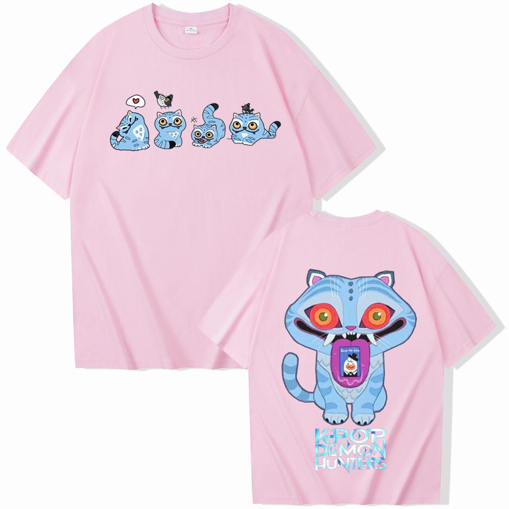 KPop Demon Hunters Tiger T-shirt Harajuku O-neck Casual Shirt Gift