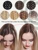 16inch Synthetic Natural Kinky Curly Clip Fish Line Invisible Hair Extensions Mixed Color Blonde Black Brown Artificial False Hair Piece For Women