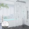 Star and Moon Galaxy Pattern Shower Curtain, Warm Element Design, Full of Atmosphere, Bathroom Shower Partition Curtain
