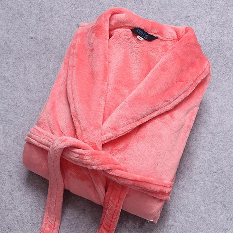 Donna Autunno Inverno Flanella Camicia da notte Veste Spessa Lunga Corallo Pile Accappatoio Allentato Pigiama Abito Caldo Maniche Lunghe Indumenti da Notte Lace Up
