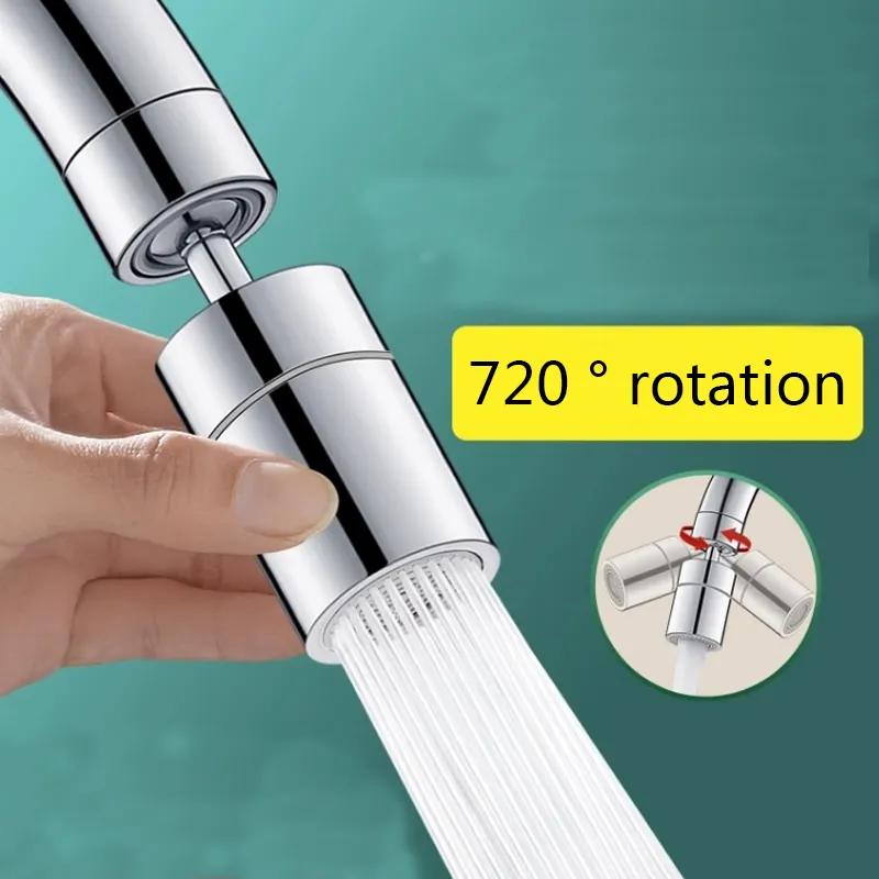 Kitchen Sink Faucet Universal Splash Proof Washing Tool Universal Joint Bathroom Rotatable Extension Showerhead Faucet for Household Use YA195