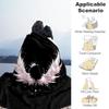 1 Stück Flügelkrone Outdoor Flanelldecke Weich Warm Ganzjahresdecke für Sofa Bett Auto Camping Büro, Gemütliche Geschenkidee1169S