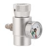 CO2 Cylinder Refill Adapter Connector Gas Soda Regulator with 3000 Gauge Tool Accessory