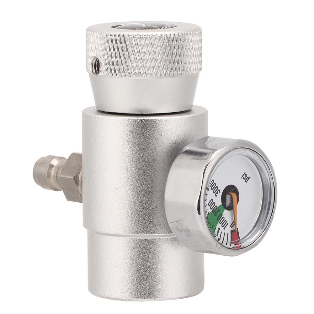 CO2 Cylinder Refill Adapter Connector Gas Soda Regulator with 3000 Gauge Tool Accessory