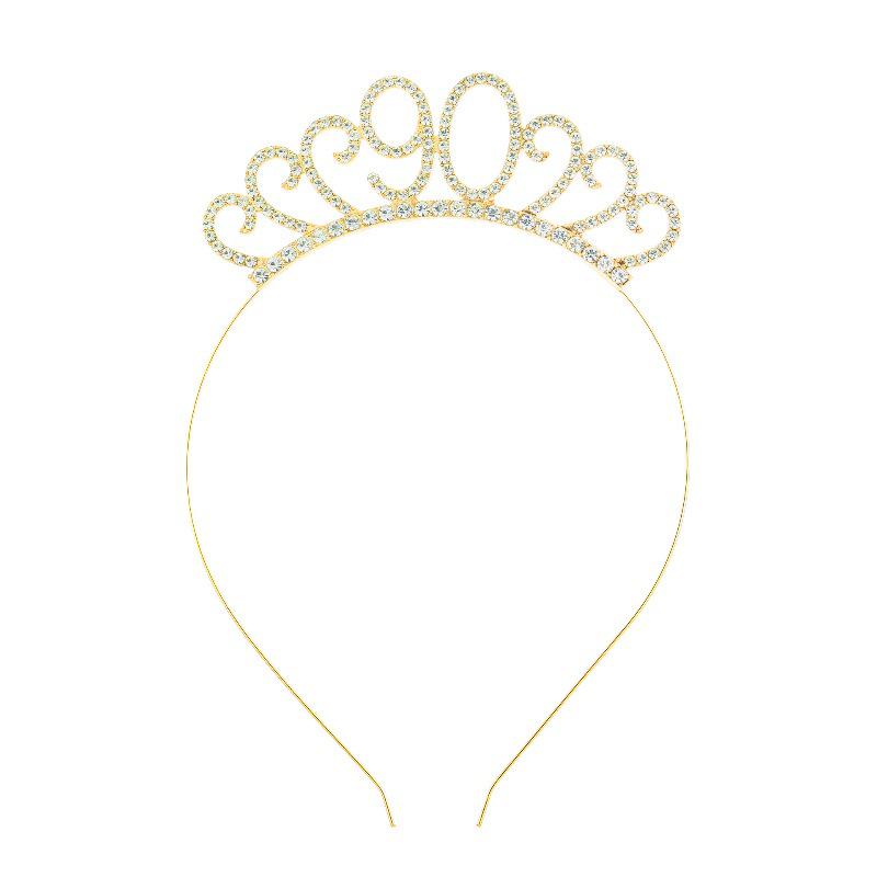 Cross-Border Digital Birthday Crown Set: Headdress, Party Shoulder Strap & Etiquette Belt Photo Prop for Girls