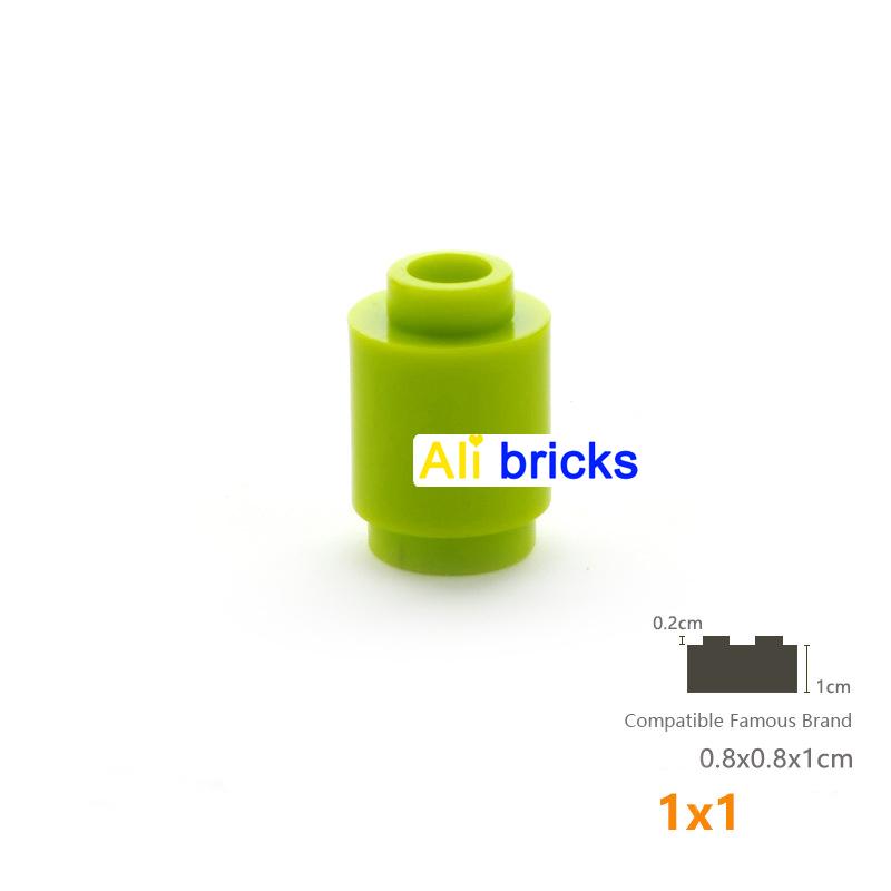 High-Standard 50Pcs/Lot Self-Assembly High-Standard Building-Bricks Building-Set Construction Pieces Cylindrical High-Standard Educational