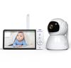 PSABM700 Áudio Bidirecional HD 1920*1080 Monitor de Bebê com Câmera Remota VOX, Tela IPS de 5 Polegadas, Micro SD (4-32 GB) Opção, 2,4 GHz