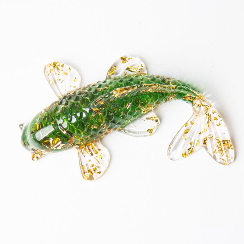 Neue 1 Stück Kristallstein Kies Glückskarpfen Figur Harz Mini Quarz Fancy Karpfen Statue Heimdeko Schreibtischornament Geschenk