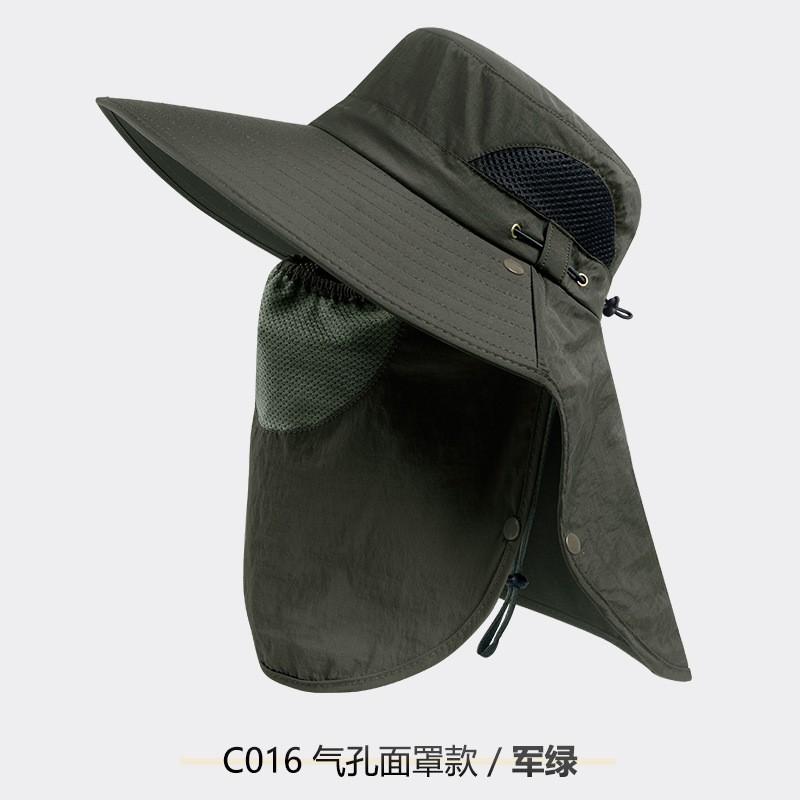 Men Women UV Protection Sun Hat With Wide Brim Breathable Fishing Cap Hiking Outdoor Travel