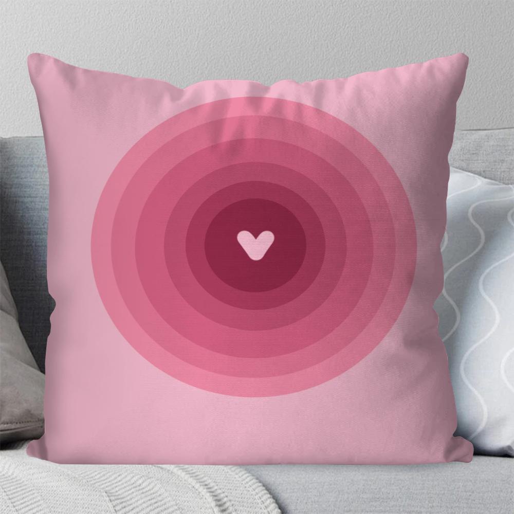 1pc Love Full Screen Cartoon Pillow Case Square Pillow BedroomSofa Leisure Comfort Cushion Car Living Room Home Decoration 40X40