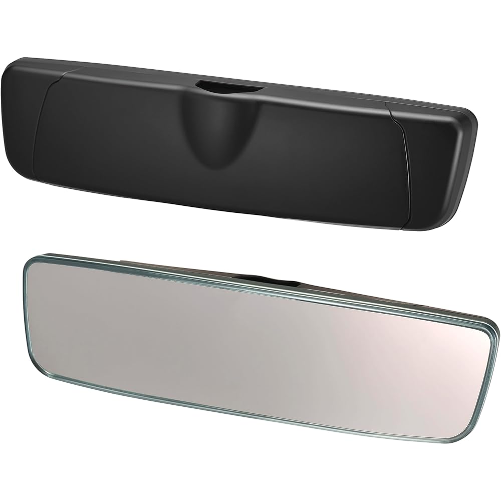 

CARMATE Wide Rearview Mirror & Cover for Suzuki 3000SR Jimny/Every/Every Wagon/Spacia/Spacia Base, Type A Chrome, PL210
