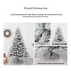 Exclusive Flocked White Christmas Tree, 45CM-4M, Encrypted Snow-Covered Decoration with Ornaments
