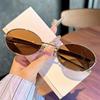 2025 Oval Metal Frame Sunglasses - European & American Fashion Street Style