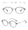 Ultra-Light Pure Titanium Korean-style Oval Glasses, Model 0242: Anti-blue Light, High-end Tortoise Shell Design for Women